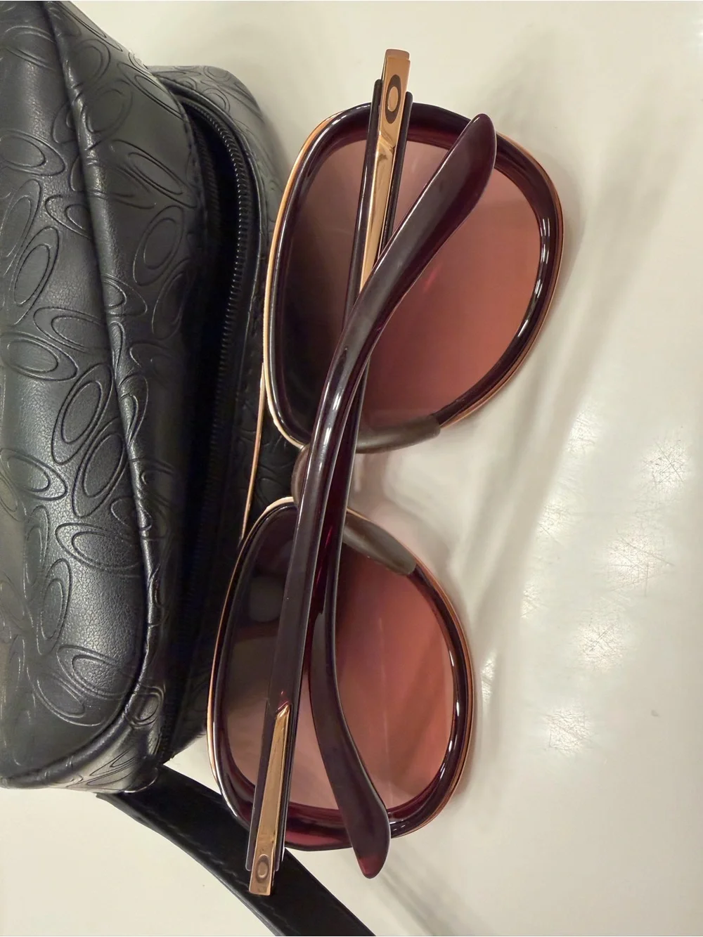 Women's Fashion Aviator Sunglasses - Pink  Lenses
